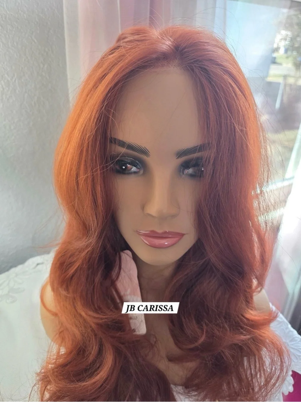 Gorgeous Copper Red Curly Wig for Women — Voluminous Natural Look